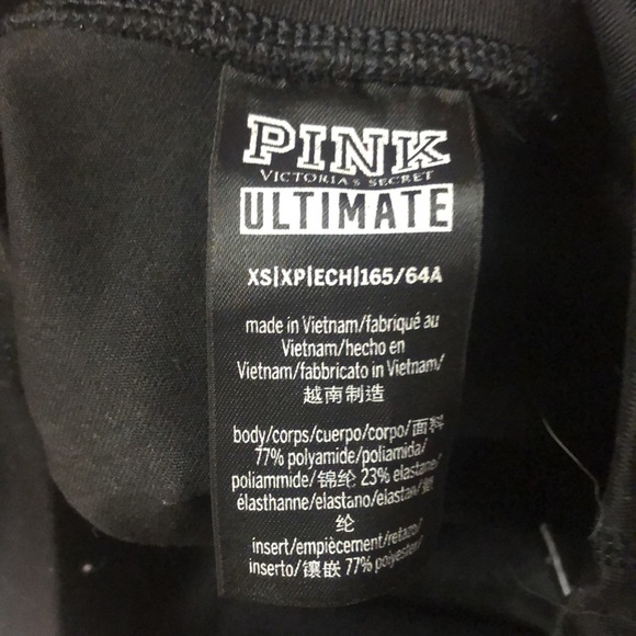 VS Black/maroon/pink ultimate leggings size XS - Picture 2 of 3